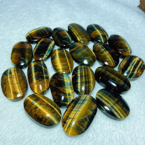 Blue Yellow Tiger Eye Stone-ToShay.org