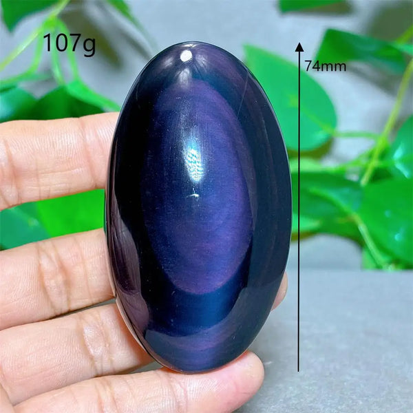 Rainbow Obsidian Palm Stone-ToShay.org