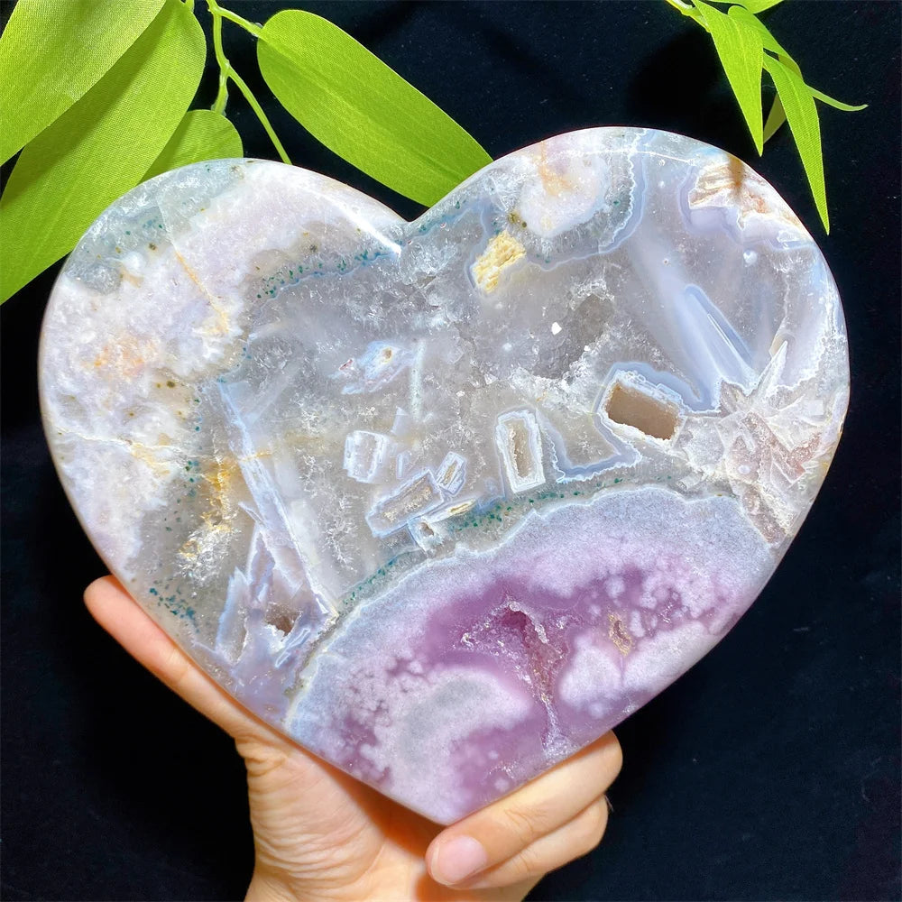 Pink Amethyst Heart-ToShay.org