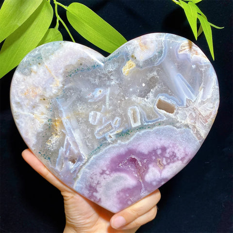 Pink Amethyst Heart-ToShay.org