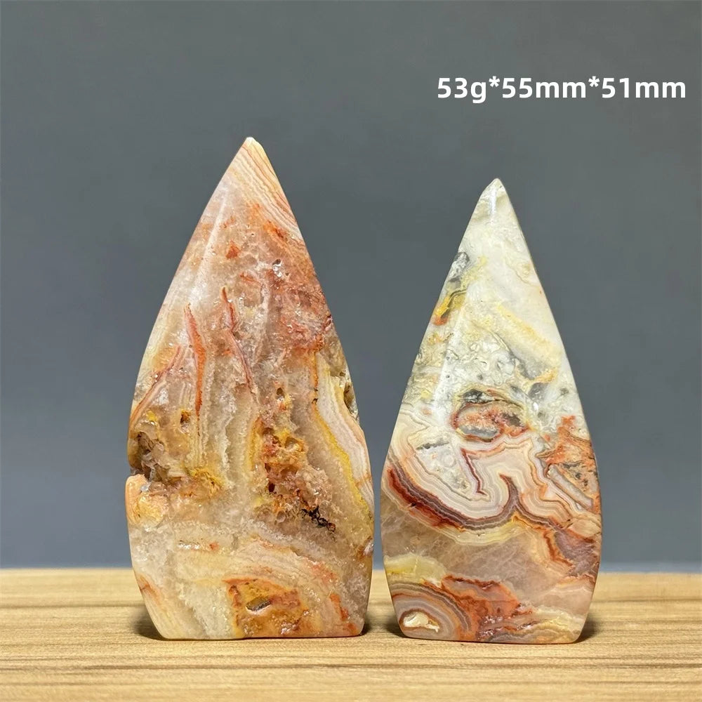 Yellow Crazy Agate Torch-ToShay.org