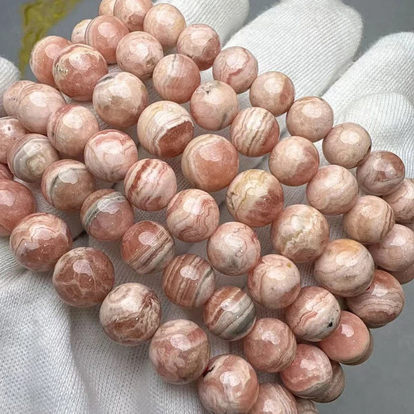 Pink Rhodochrosite Bracelet-ToShay.org