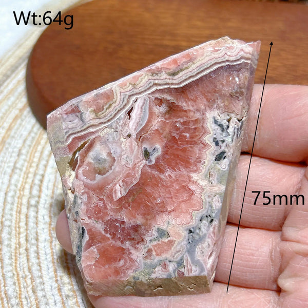 Pink Rhodochrosite Slice-ToShay.org
