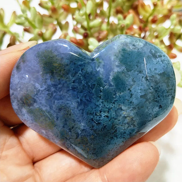 Green Moss Agate Heart-ToShay.org