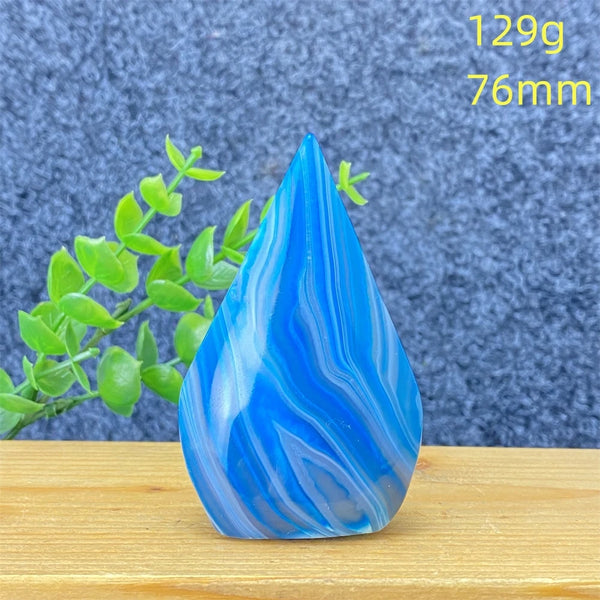 Blue Lace Agate Torch-ToShay.org