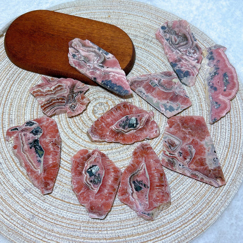 Pink Rhodochrosite Slice-ToShay.org