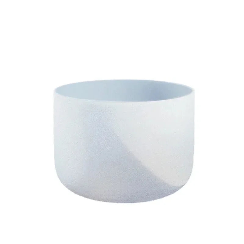 White Frosted Crystal Singing Bowls-ToShay.org