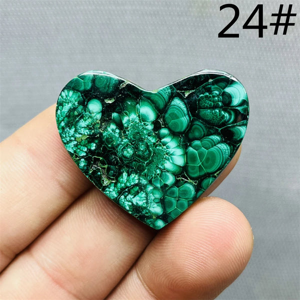 Green Malachite Hearts-ToShay.org