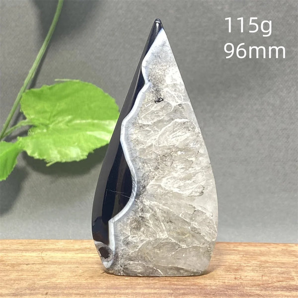 Black Striped Agate Flame-ToShay.org