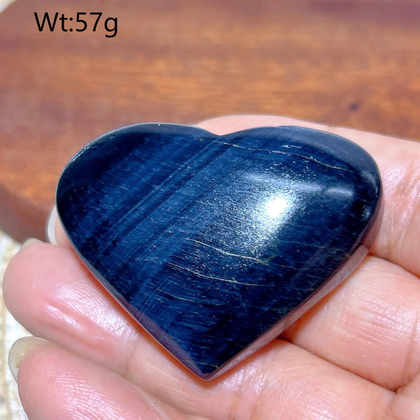 Blue Flash Tiger Eye Heart-ToShay.org