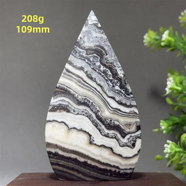 Grey Striped Agate Torch-ToShay.org