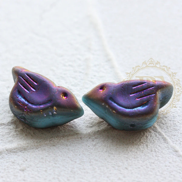Glass Bird Pendants-ToShay.org