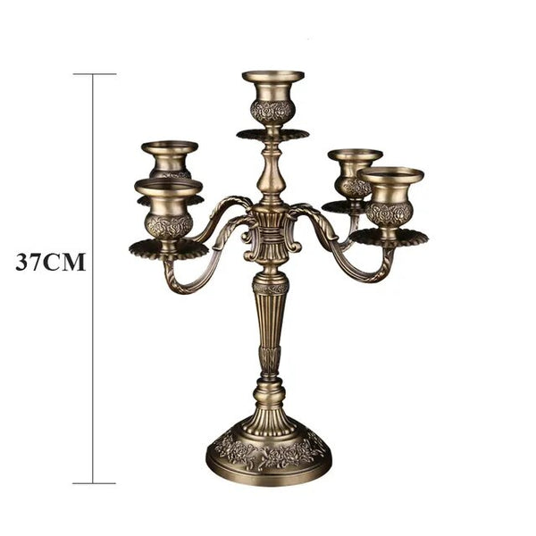 Bronze Embossed Candelabras-ToShay.org