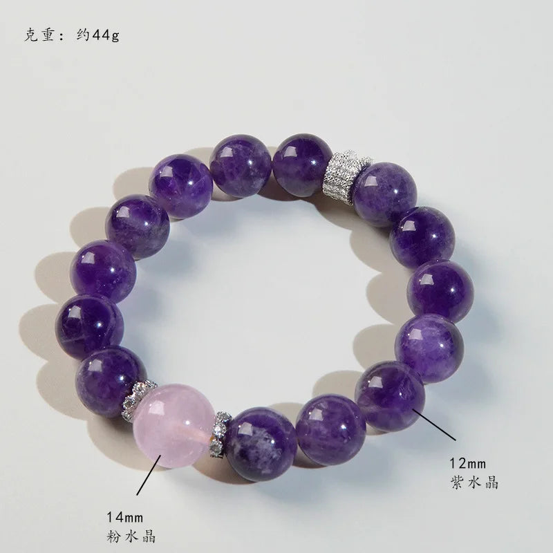 Purple Pink Crystal Bracelet-ToShay.org