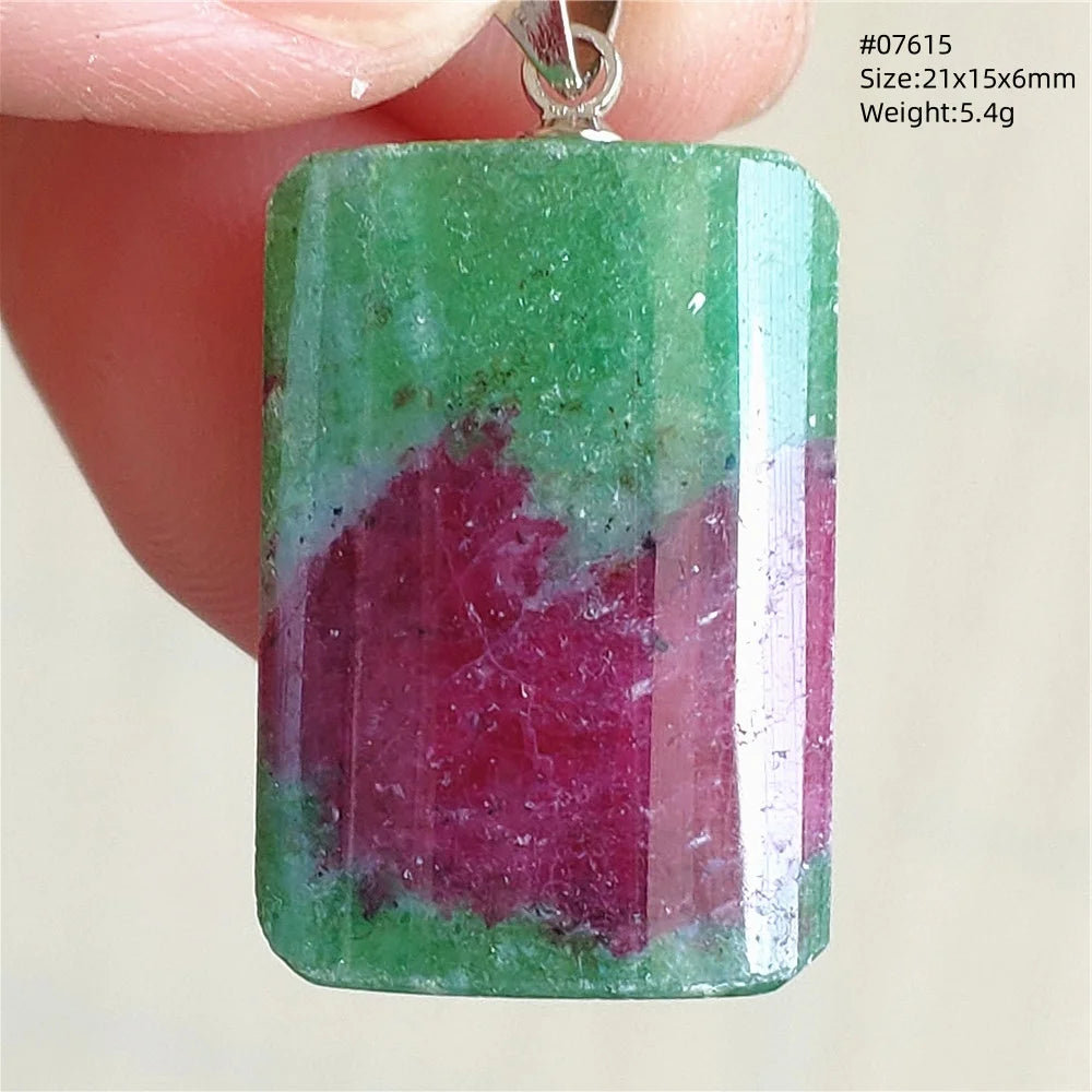 Red Ruby Zoisite Pendant-ToShay.org