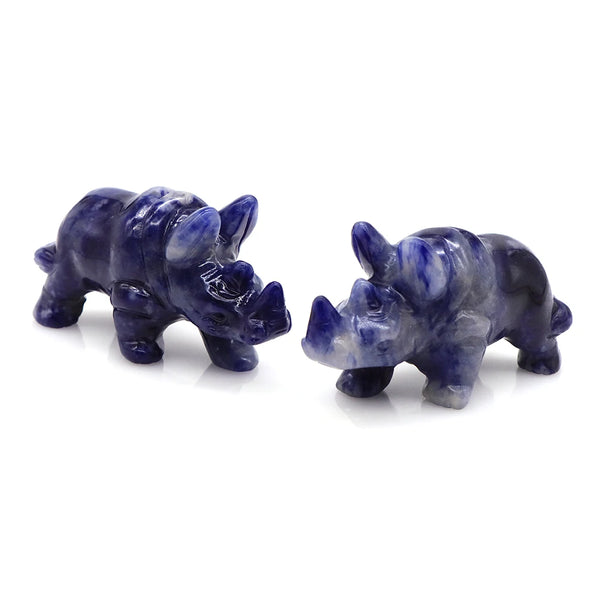 Blue Sodalite Rhinoceros-ToShay.org