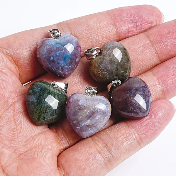 Green Moss Agate Hearts-ToShay.org