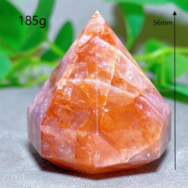 Red Fire Quartz Diamond Tower-ToShay.org