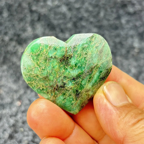 Green Emerald Stone Heart-ToShay.org