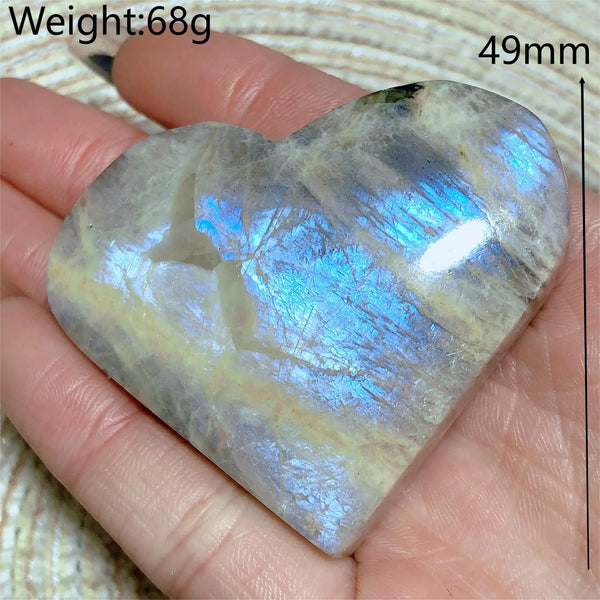 Blue Rainbow Moonstone Hearts-ToShay.org
