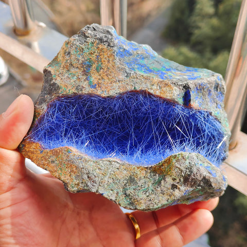 Blue Hair Crystal Cluster-ToShay.org
