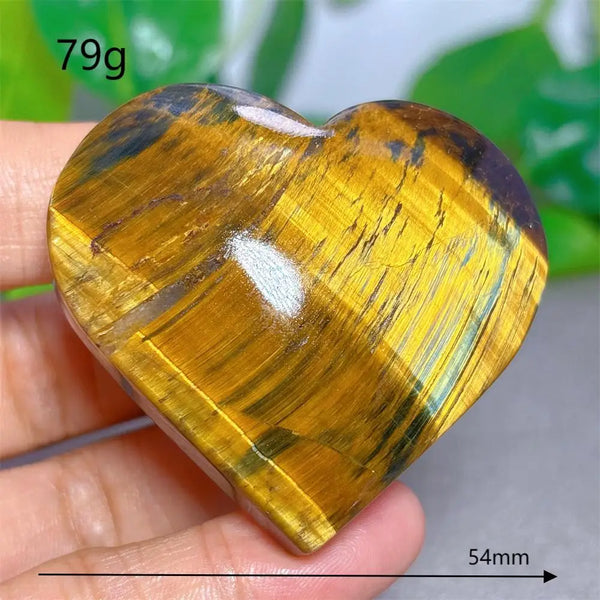 Yellow Blue Tiger Eye Heart-ToShay.org