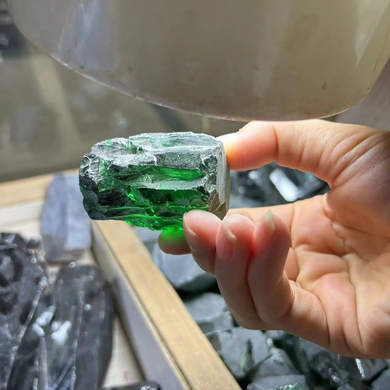 Green Zircon Raw Stone-ToShay.org