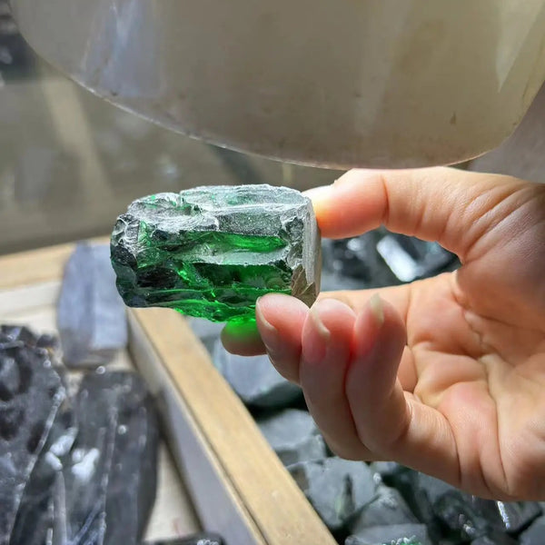 Green Zircon Raw Stone-ToShay.org