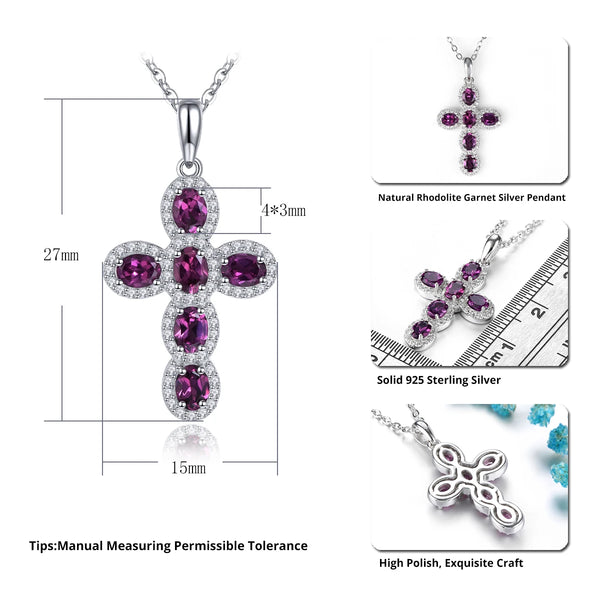 Silver Diamond Cross Pendant-ToShay.org