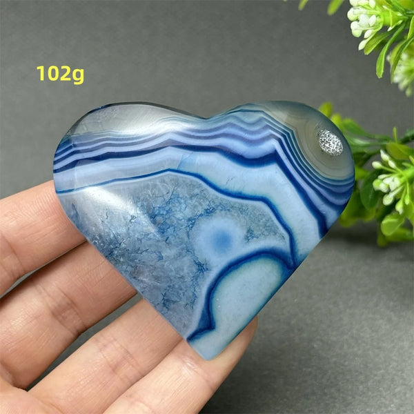 Blue Agate Heart-ToShay.org