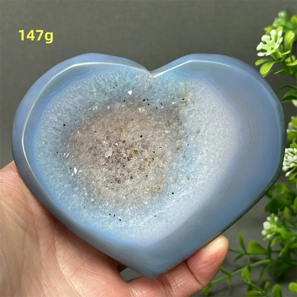 Blue Agate Geode Heart-ToShay.org