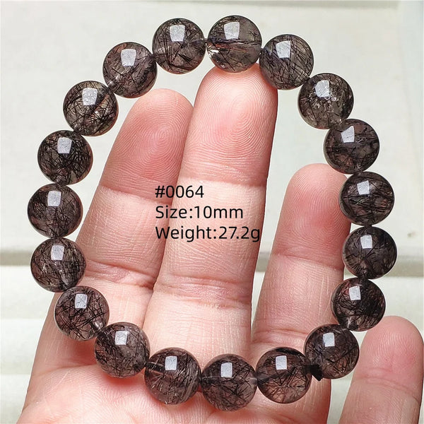 Black Rutilated Quartz Bracelet-ToShay.org
