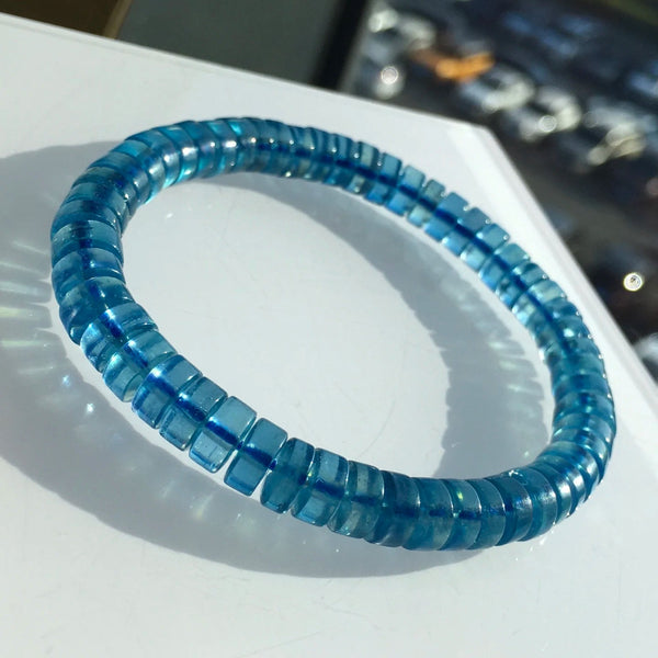 Blue Aquamarine Bracelet-ToShay.org