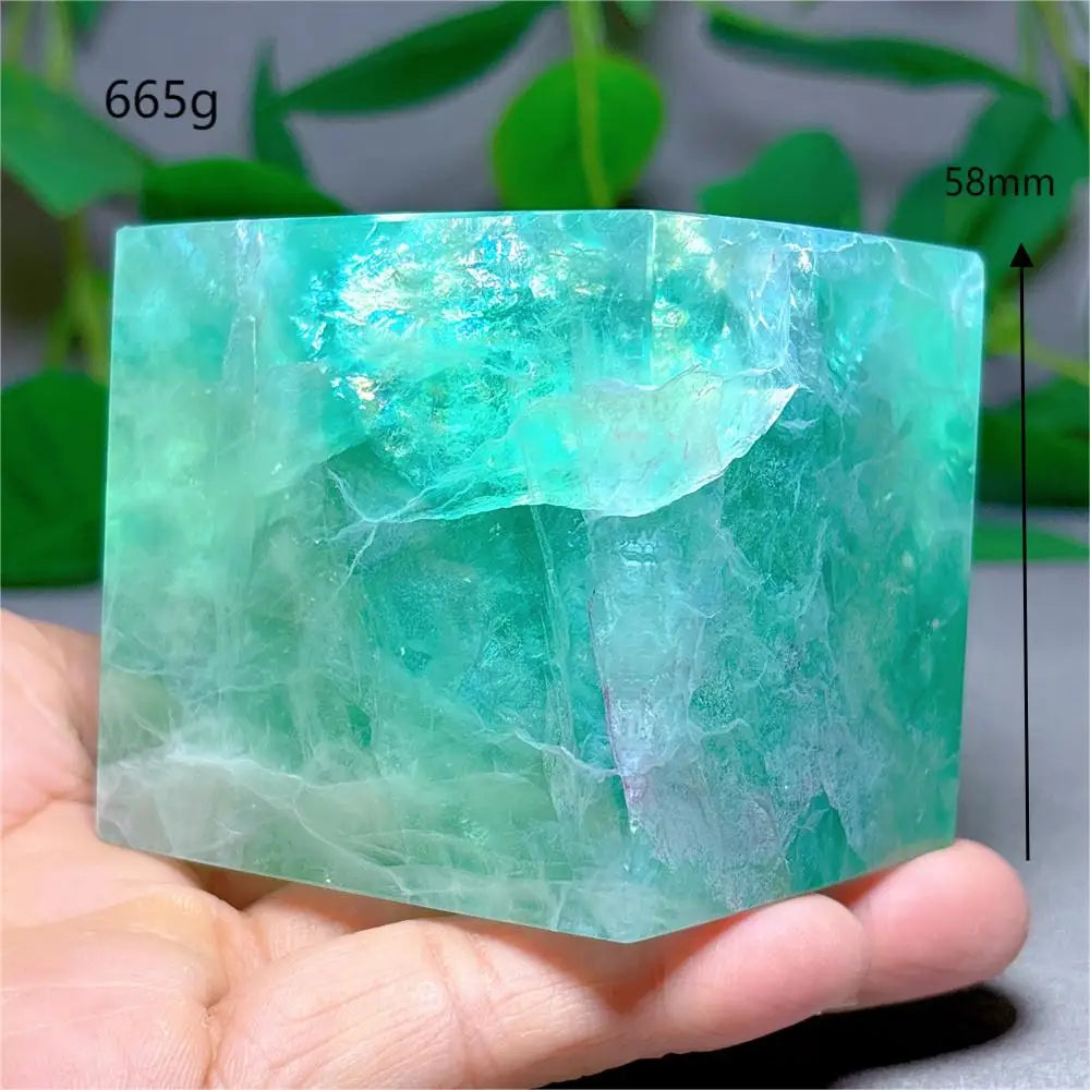Green Fluorite Cube-ToShay.org