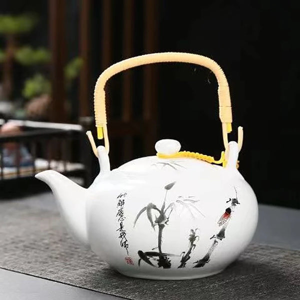 Glazed Ceramic Beam Teapot-ToShay.org