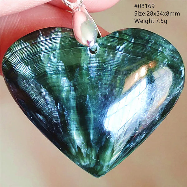 Green Seraphinite Pendant-ToShay.org