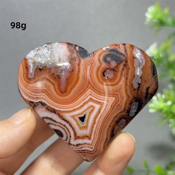 Red Striped Agate Heart-ToShay.org