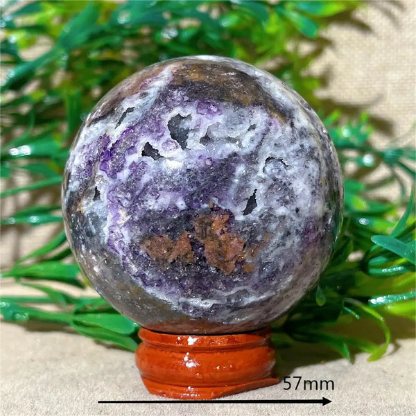 Purple Sphalerite Druzy Ball-ToShay.org
