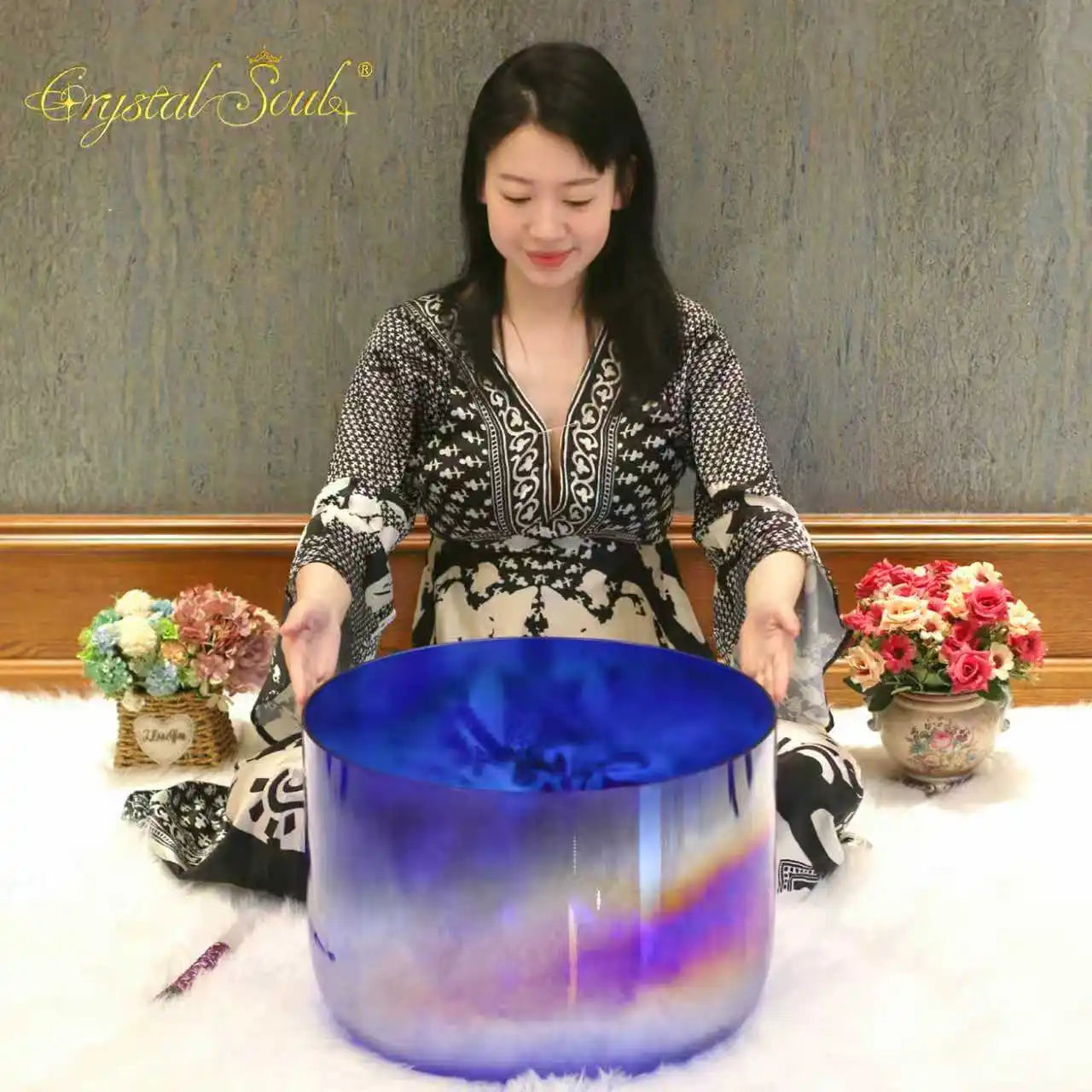 Purple Cosmic Crystal Singing Bowl-ToShay.org