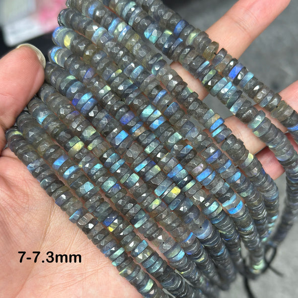 Blue Labradorite Rondelle Beads-ToShay.org