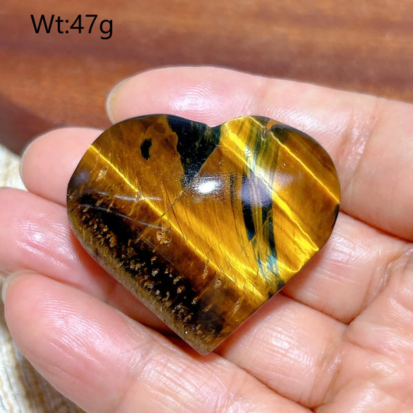 Yellow Blue Tiger Eye Heart-ToShay.org