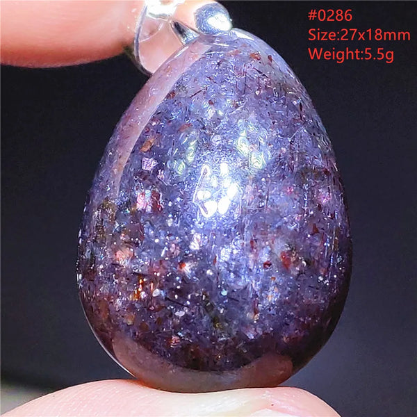 Red Blue Lolite Pendant-ToShay.org