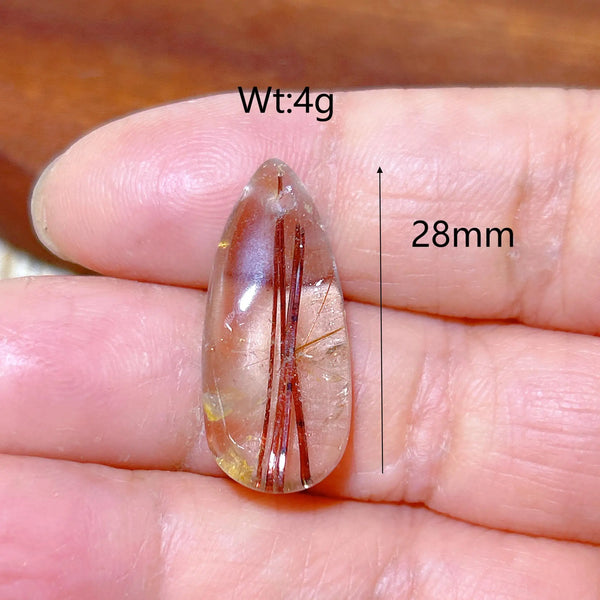 Gold Rutilated Crystal Pendant-ToShay.org