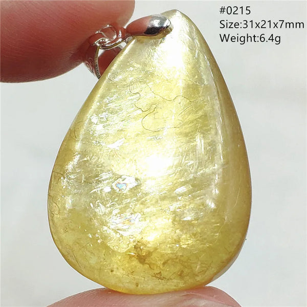 Gold Lepidolite Flash Pendant-ToShay.org