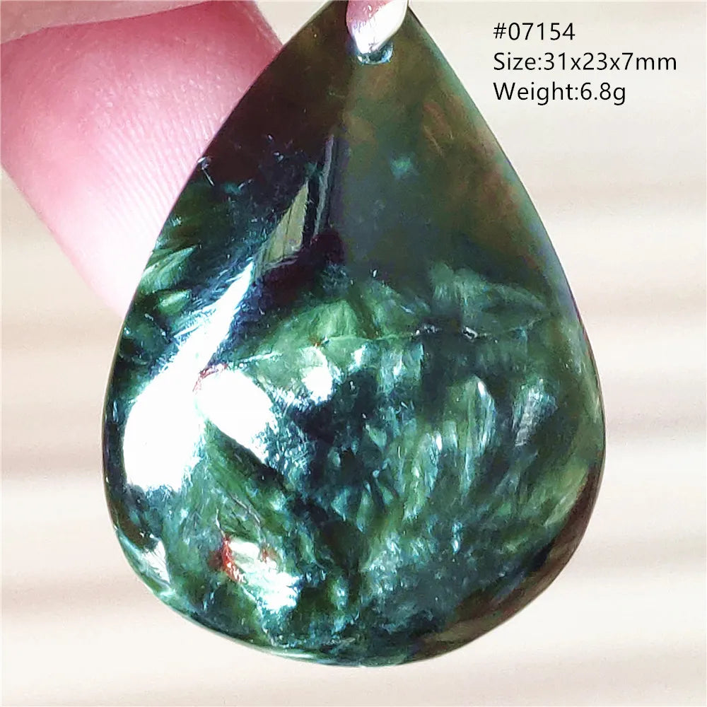 Green Seraphinite Pendant-ToShay.org