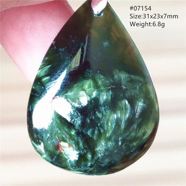 Green Seraphinite Pendant-ToShay.org