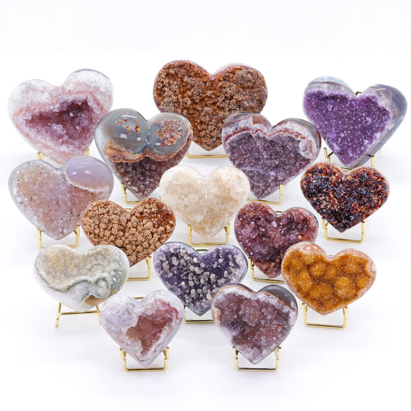 Purple Agate Amethyst Heart-ToShay.org