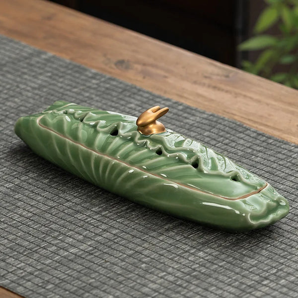 Lotus Leaf Incense Burner-ToShay.org