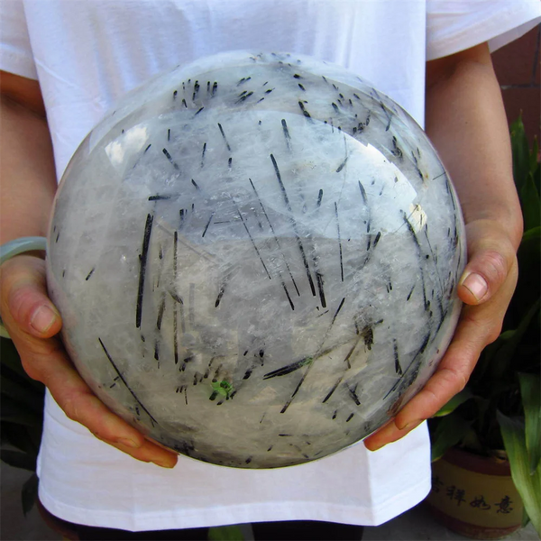 Black Hair Tourmaline Ball-ToShay.org