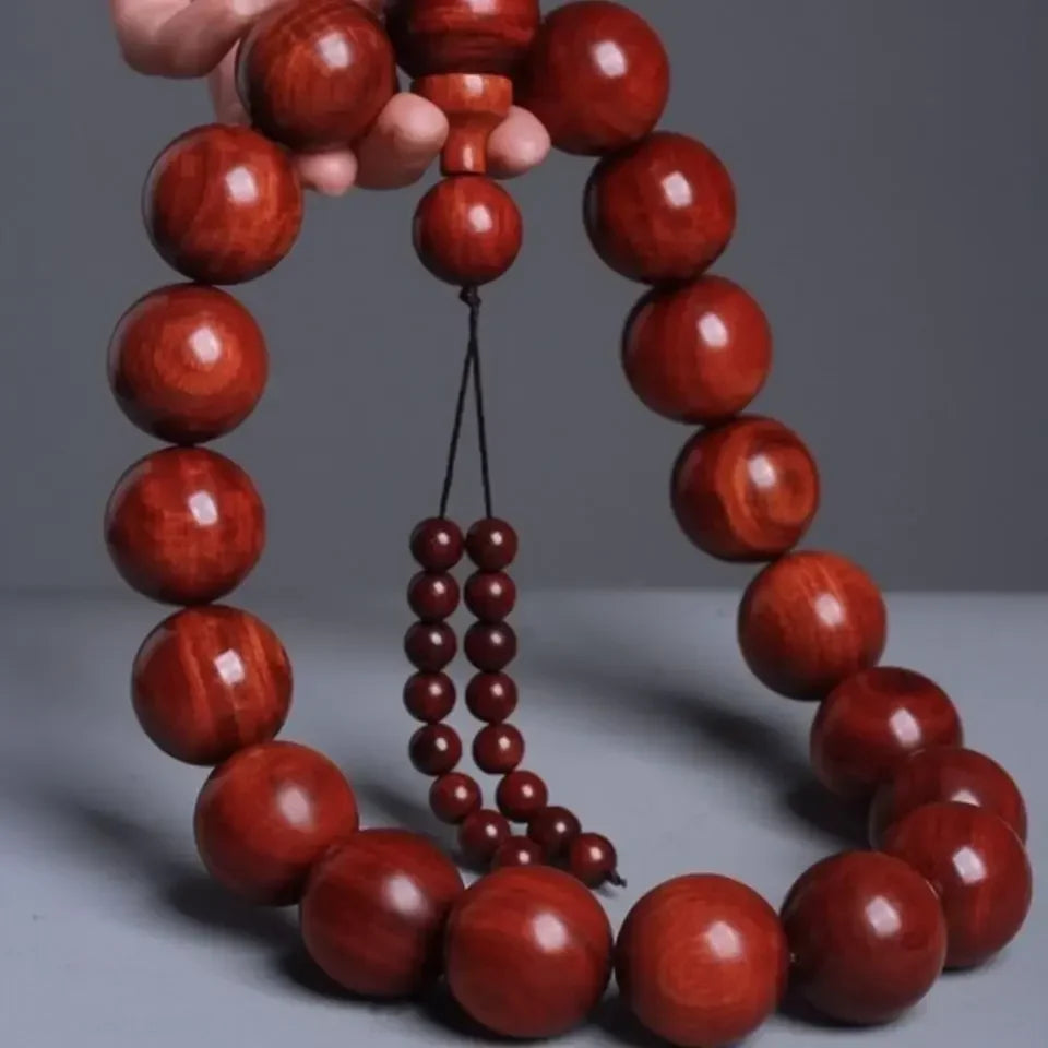 Red Sandalwood Buddha Beads-ToShay.org